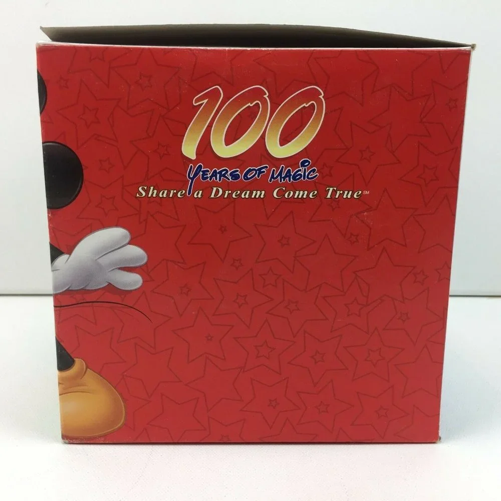 Walt Disney World Souvenir Box Gift Mickey Mouse 100 Years Red Green Yellow Blue